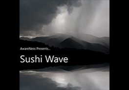 Dark mountains with "Sushi Wave" title.