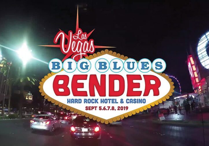 Las Vegas Big Blues Bender event advertisement.