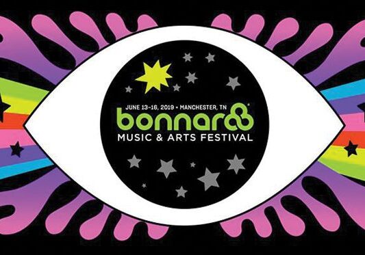 Bonnaroo Music Festival psychedelic eye design.