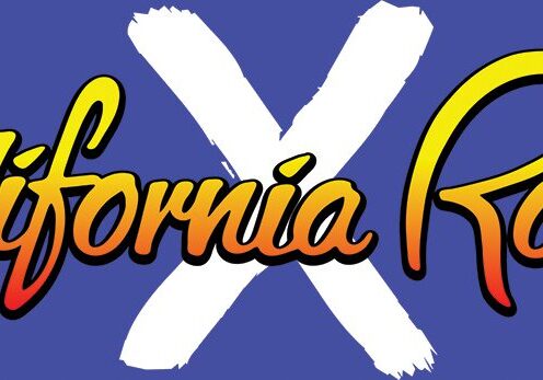 California Roots logo with a white X.