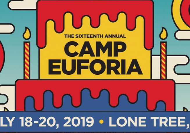 Camp Euforia 2019 event poster design.