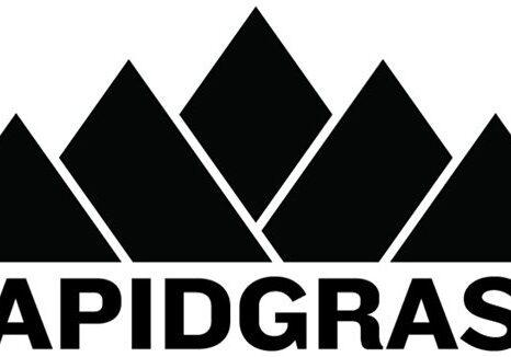 Black mountain logo with "Rapidgrass" text.