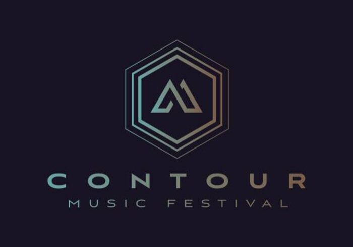 Contour Music Festival logo on dark background.