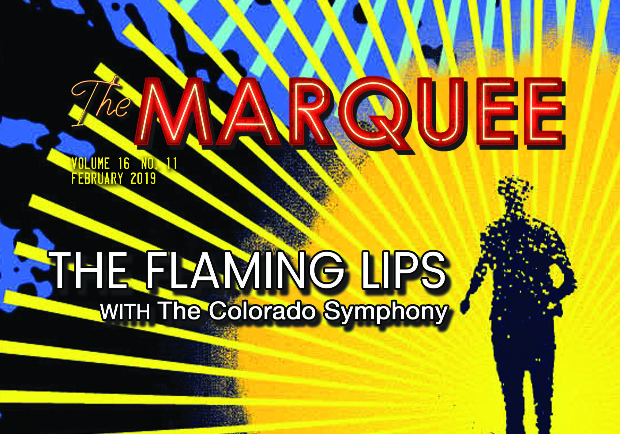 Magazine cover featuring The Flaming Lips concert.