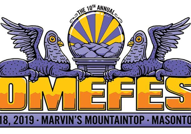 Domefest 2019 poster with mythical creatures.