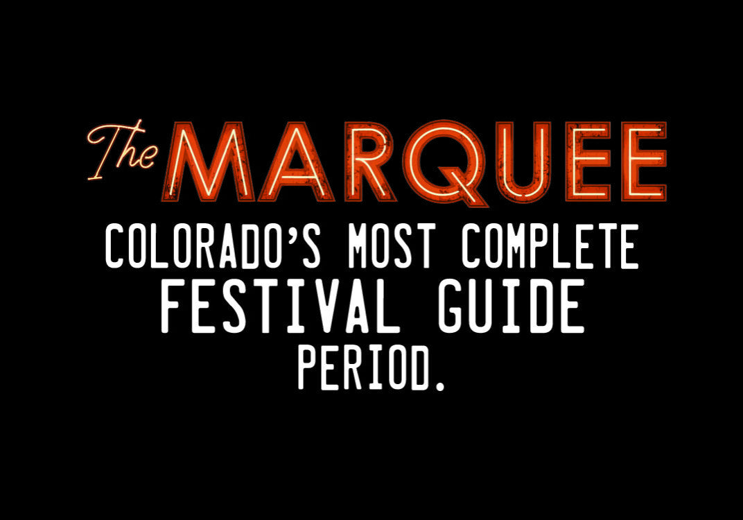 The Marquee: Colorado's Festival Guide Logo.