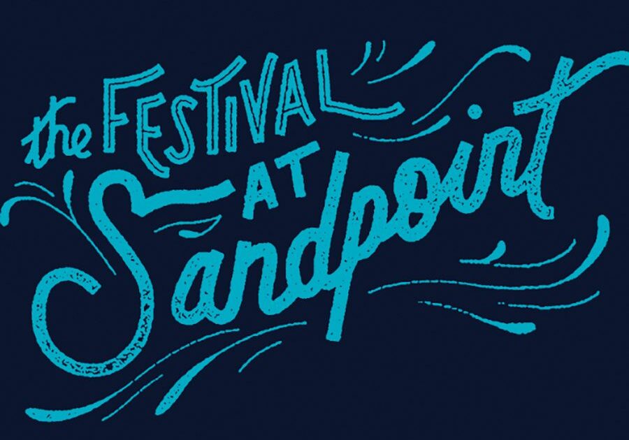The Festival at Sandpoint" text design.