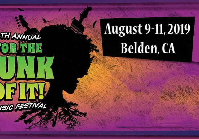 Funk music festival poster, Belden 2019.