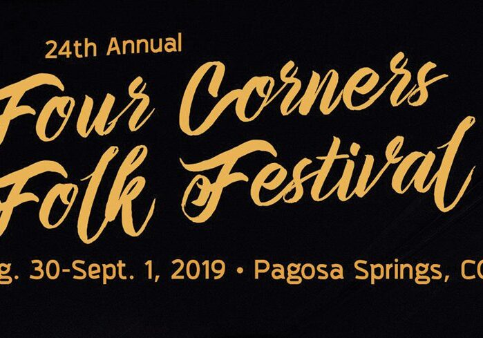 Four Corners Folk Festival event banner.