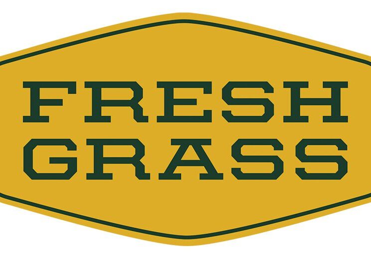 Fresh Grass logo in yellow and green.