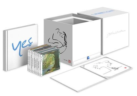 Box set collection with CDs and booklets.