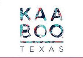 KAABOO Texas festival colorful logo design.