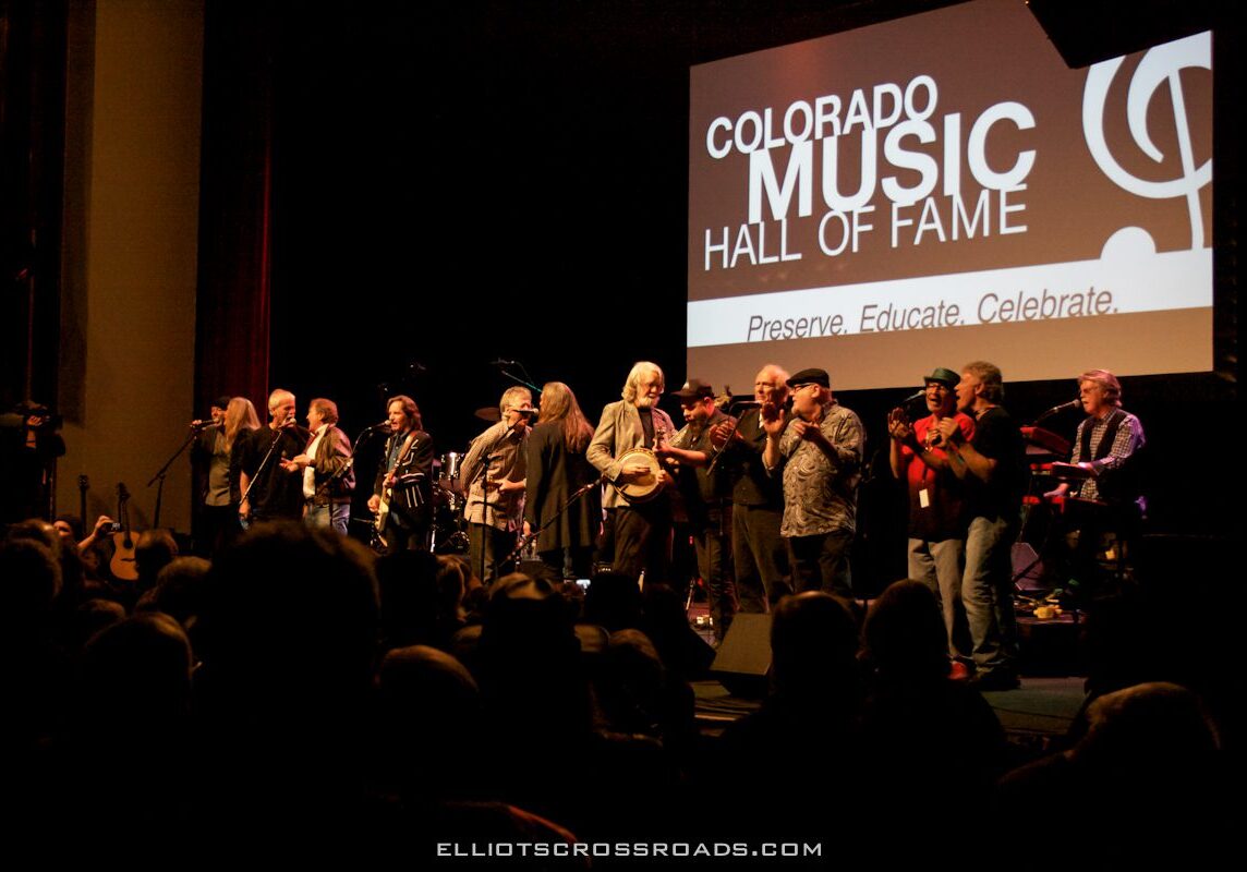 Musicians performing at Colorado Music Hall of Fame.