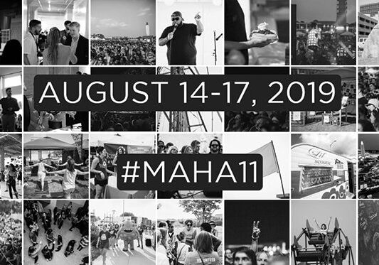Collage of event photos with August 2019 date.