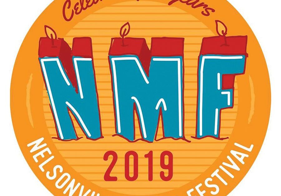 Nelsonville Music Festival 2019 anniversary logo.