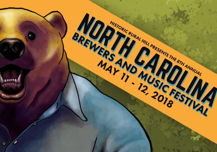 Bear cartoon for North Carolina festival poster.