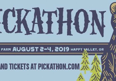 Pickathon festival poster with bear illustration.