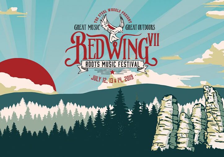 Red Wing Roots Music Festival poster illustration.