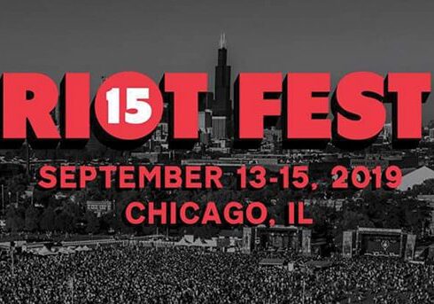 Riot Fest 2019, Chicago skyline background.