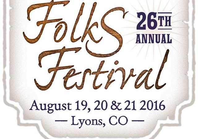 Folks Festival 2016, Lyons, CO event poster.