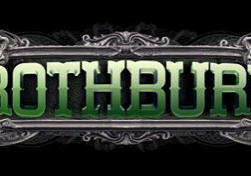 Rothbury logo with ornate decorative design.