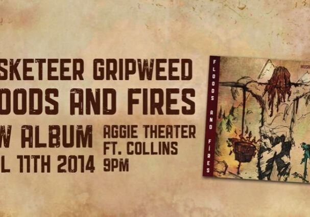 Musketeer Gripweed album release announcement poster.