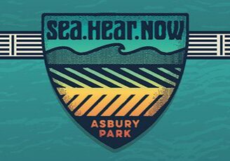 Festival logo with waves and Asbury Park.