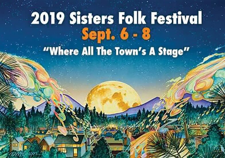 Sisters Folk Festival 2019 promotional poster.