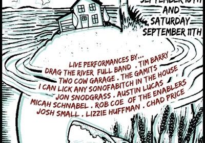 Suburban Home Records anniversary event poster.