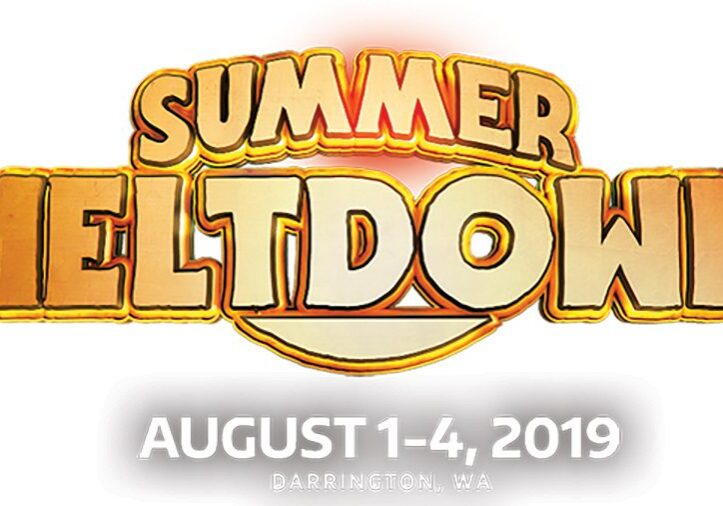 Summer Meltdown logo, August 1-4, 2019.