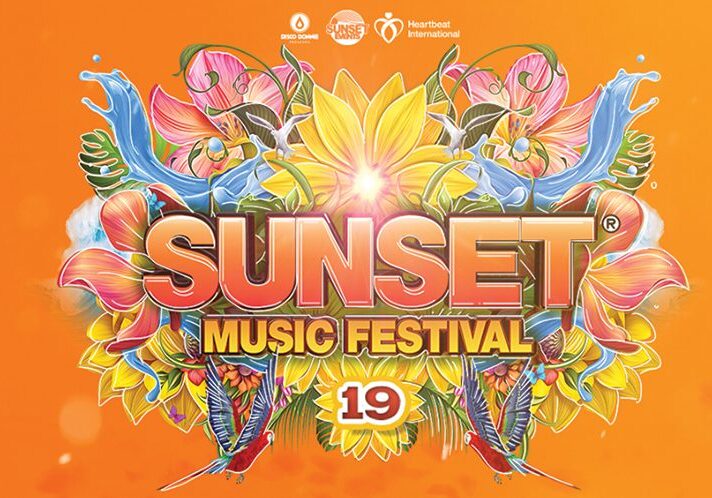 Sunset Music Festival 19 vibrant floral design.