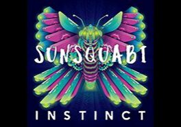 Colorful butterfly artwork with "Sunsquabi Instinct" text.