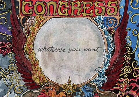 Psychedelic art with "The Congress" text.