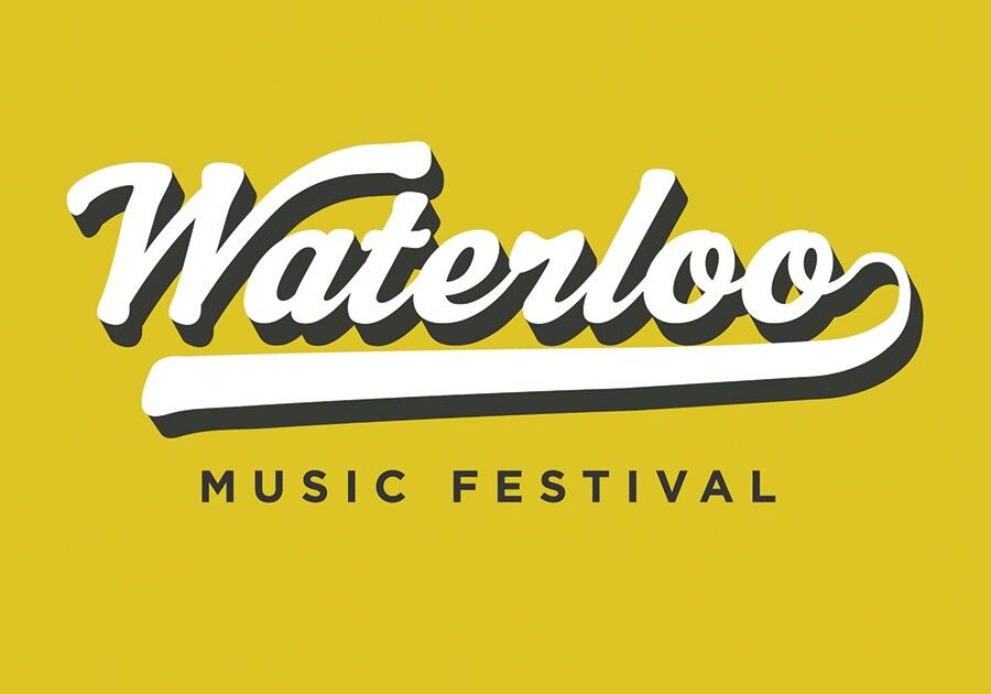 Waterloo Music Festival logo on yellow background.