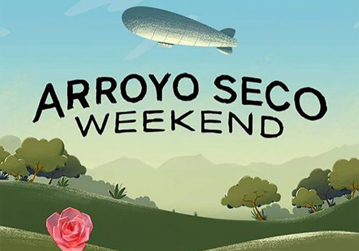 Arroyo Seco Weekend poster with blimp.