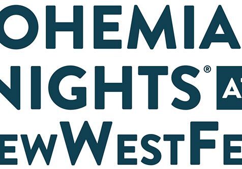 Bohemian Nights at NewWestFest logo.