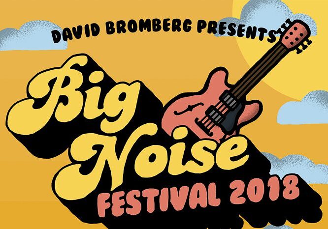 Big Noise Festival 2018 poster with guitar.