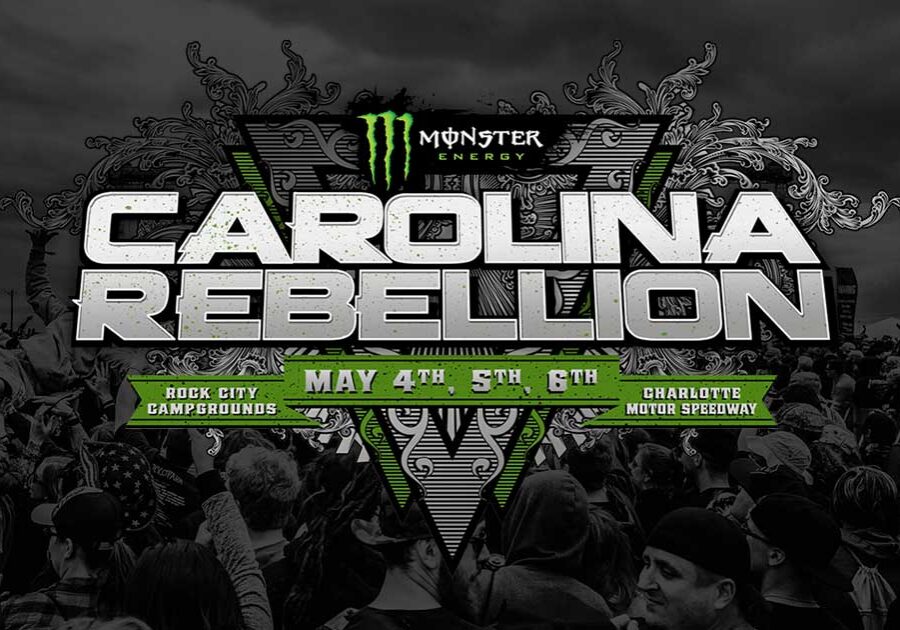 Carolina Rebellion festival poster, crowd background.