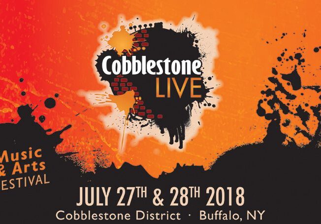 Cobblestone Live festival poster, July 2018.