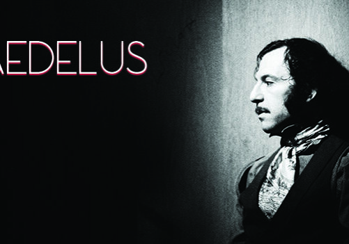 Man in profile with Daedelus text.