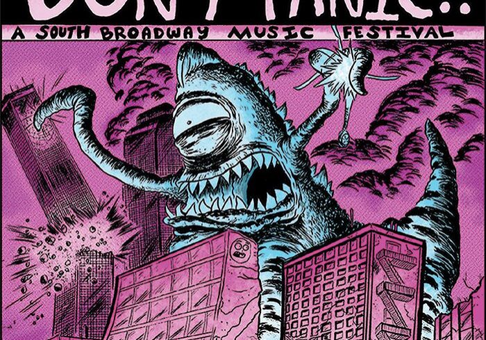 Monster at South Broadway music festival poster.