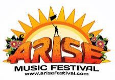Arise Music Festival logo with sunrise.