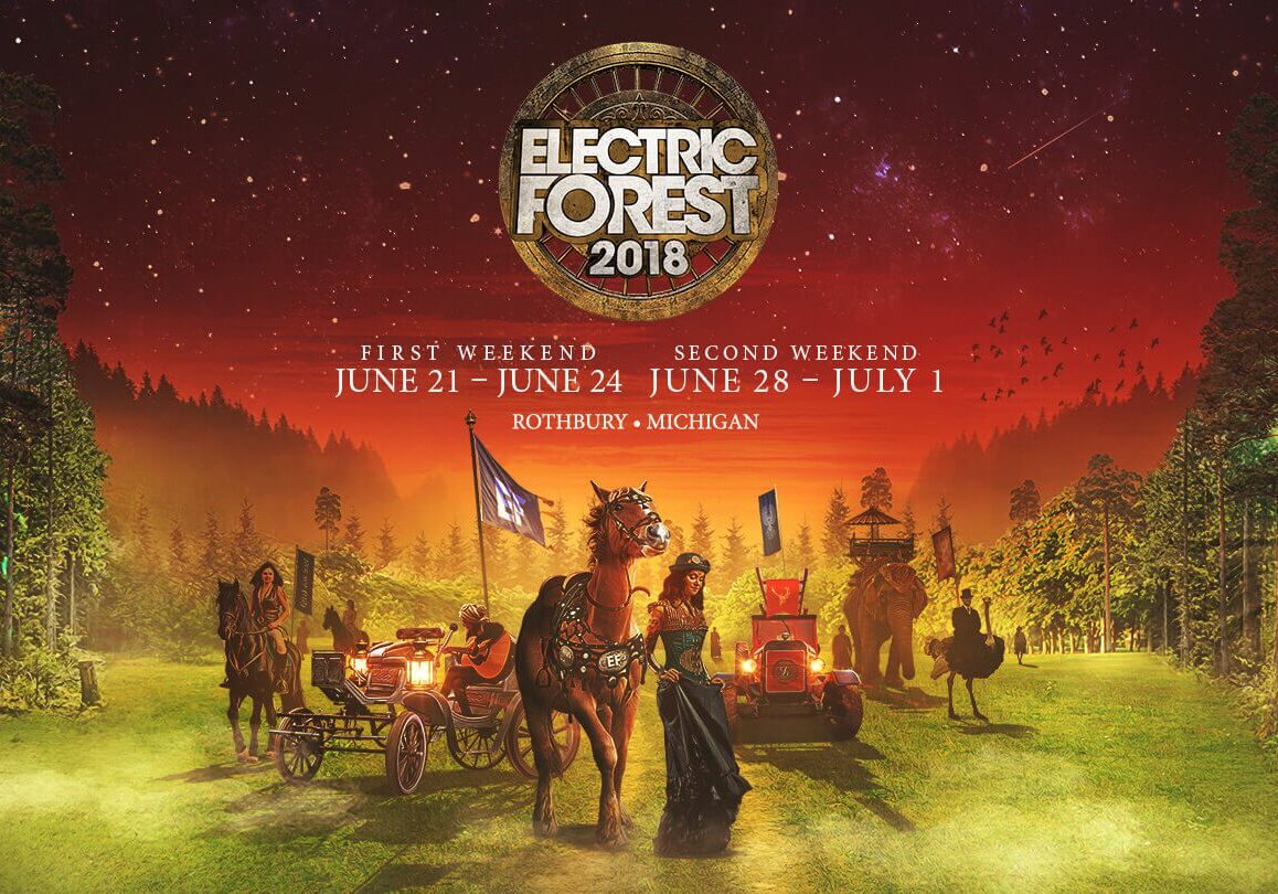 Electric Forest 2018 festival promotional poster.
