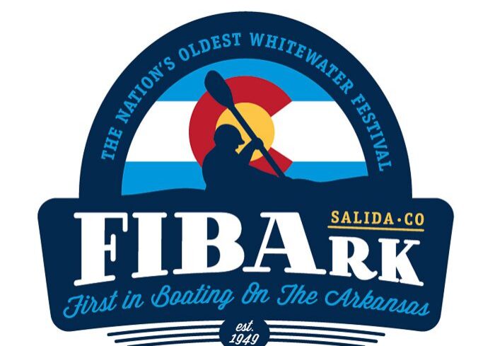 FIBArk festival logo with kayaker silhouette.