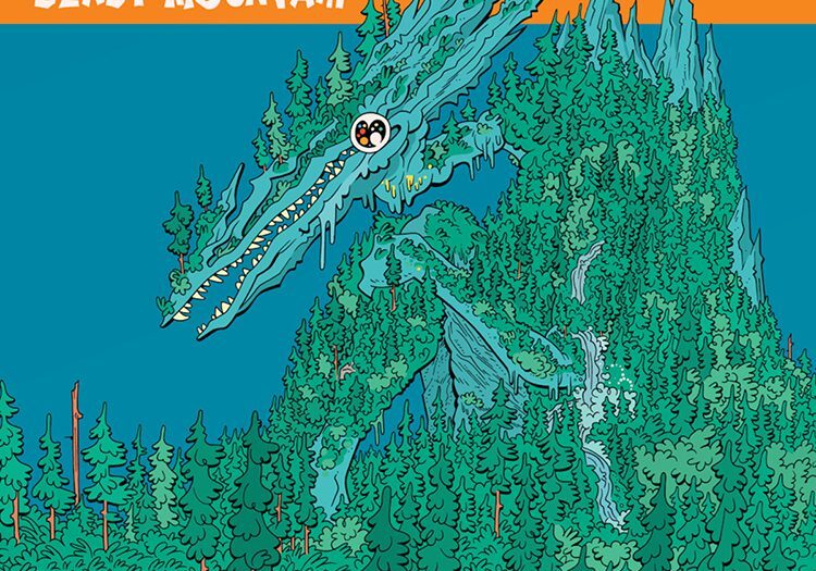 Illustrated forest dragon on Beast Mountain cover.