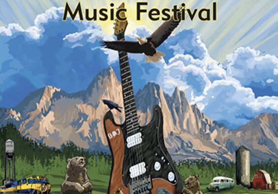 Great Alaska Music Festival poster illustration.