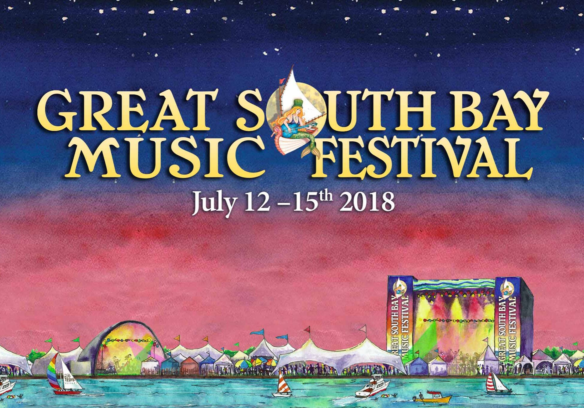 Great South Bay Music Festival 2018 poster.