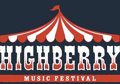 Highberry Music Festival logo with tent design.