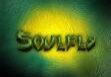 Soulfly logo with green and yellow background.