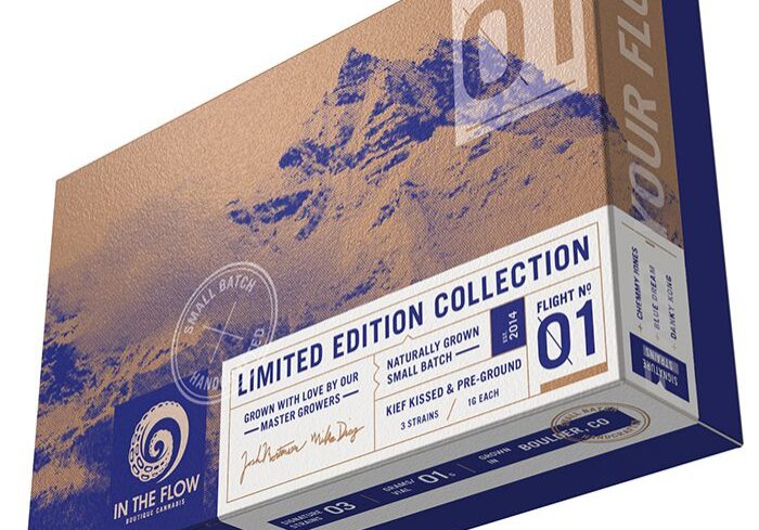 Limited edition collection box with mountain design.